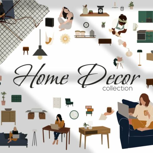 Home Decor- vector collection cover image.