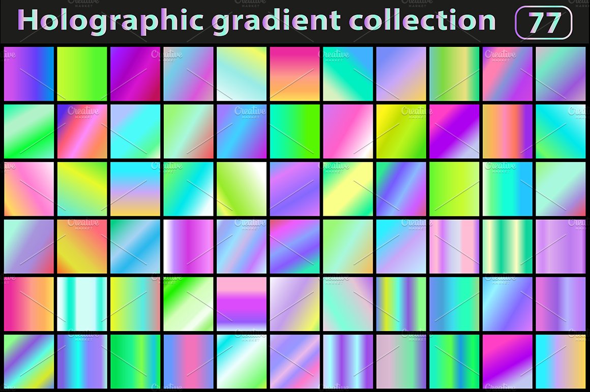Holographic gradient collection cover image.