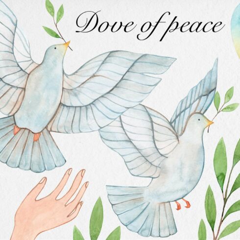 Watercolor Dove of Peace for Ukraine cover image.