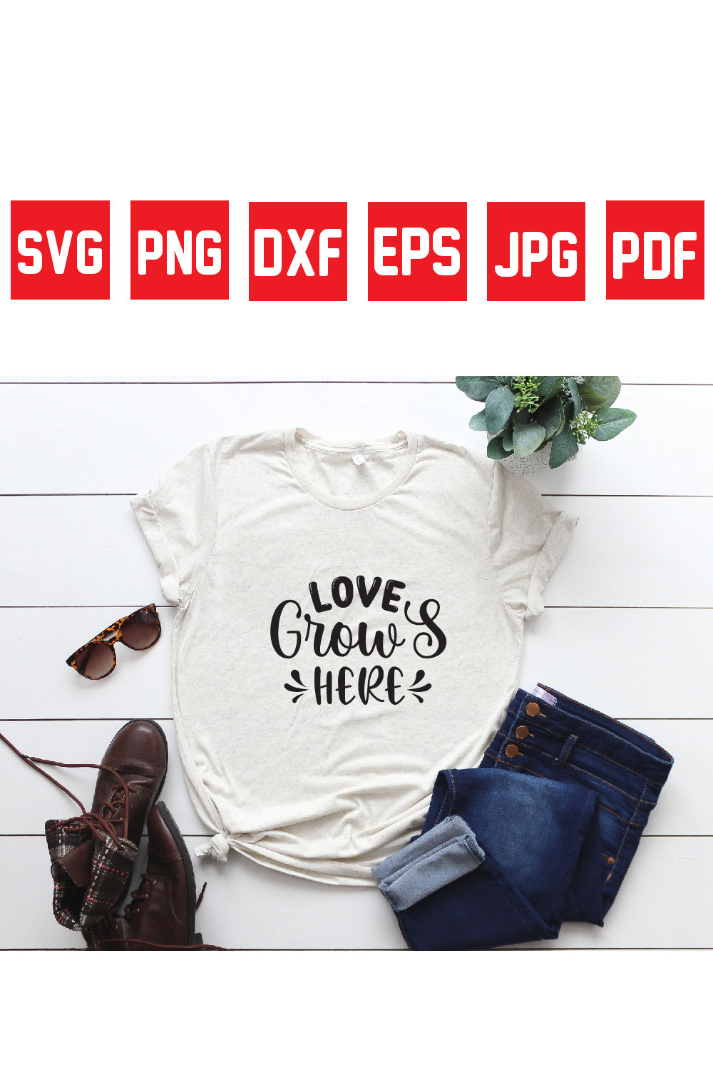 love grows here pinterest preview image.