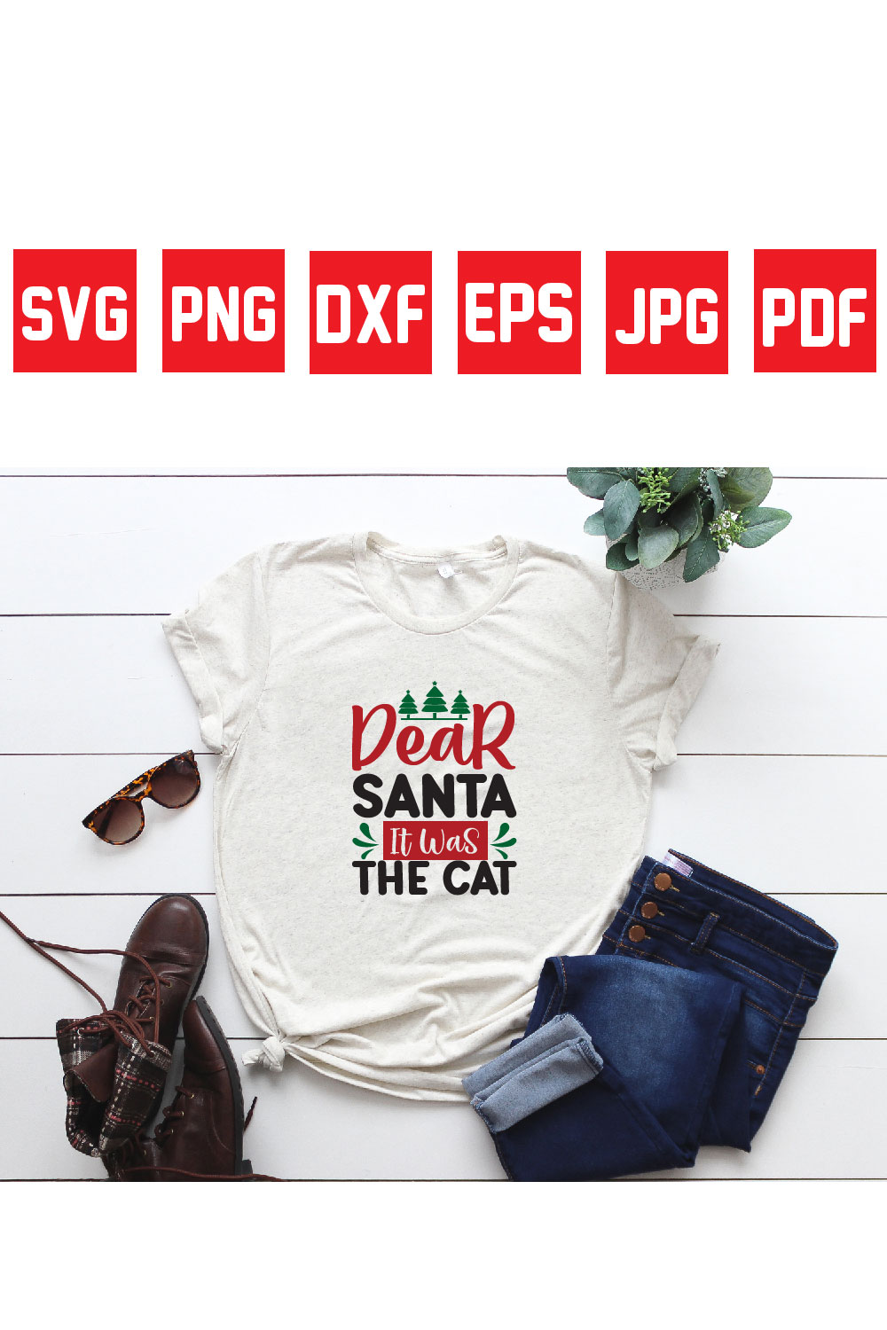 dear santa it was the cat pinterest preview image.