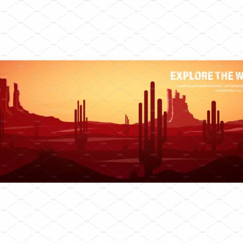 Desert trip header. Extreme tourism cover image.