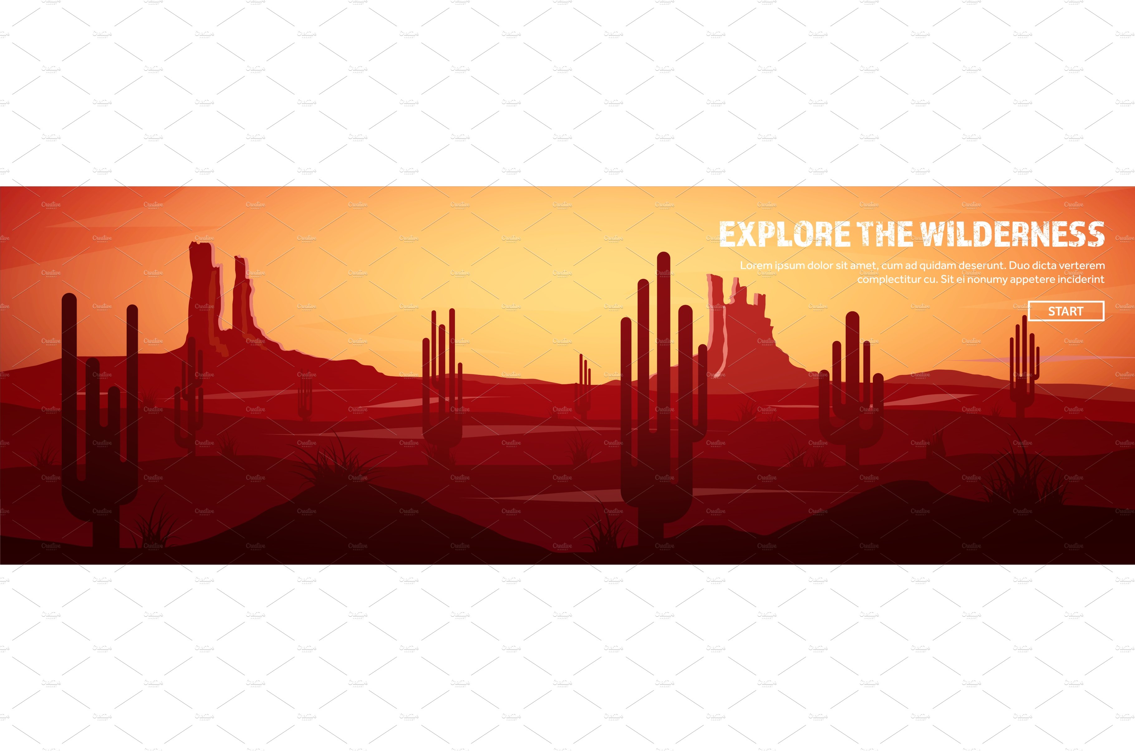 Desert trip header. Extreme tourism cover image.