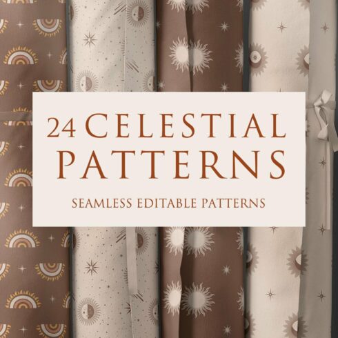 Celestial Magic Seamless Patterns cover image.