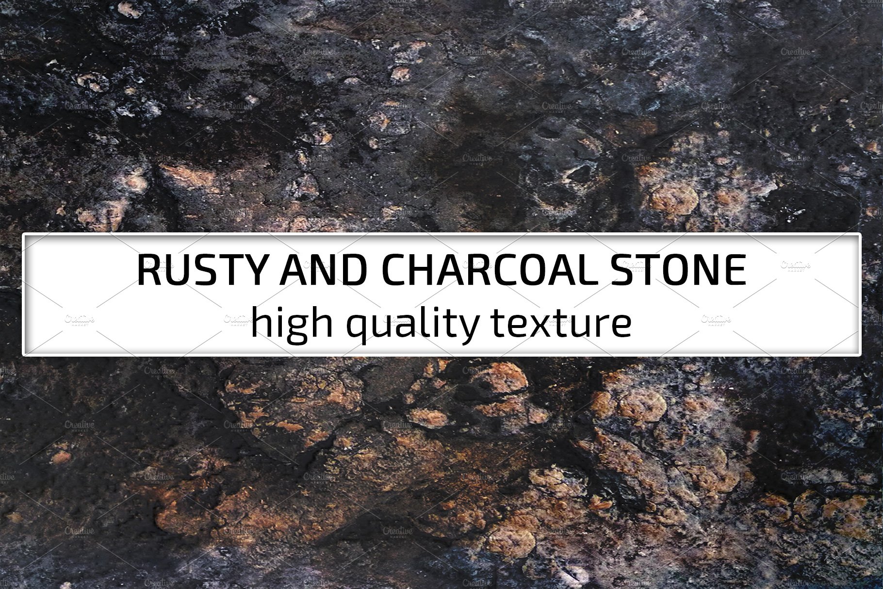 Rusty and charcoal stone cover image.