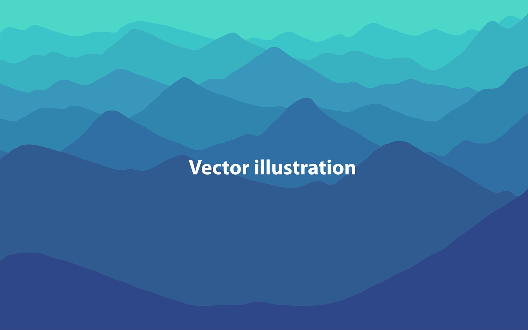 Vector Landscape Background Bundle preview image.