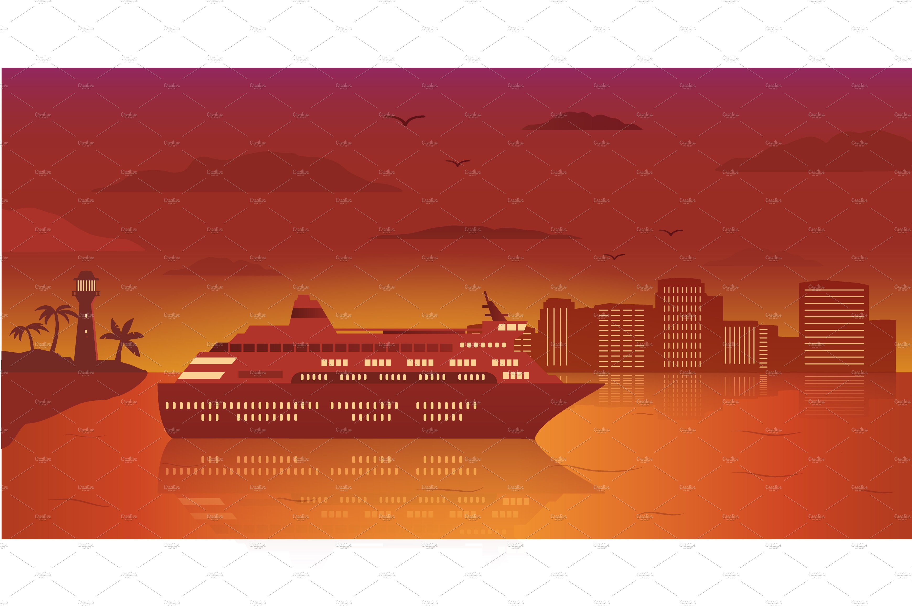 Cruise ocean liner. cover image.