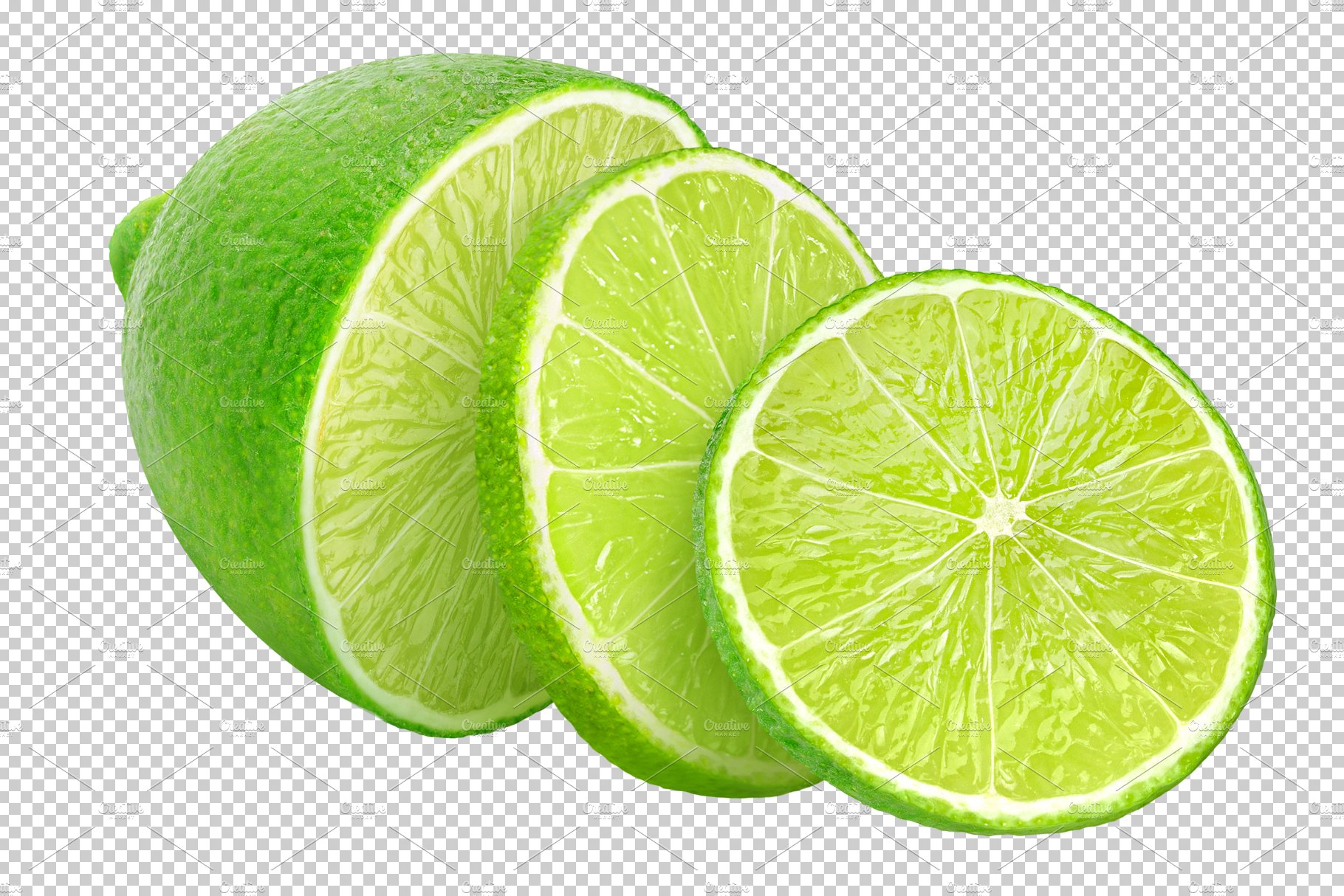 Sliced lime preview image.