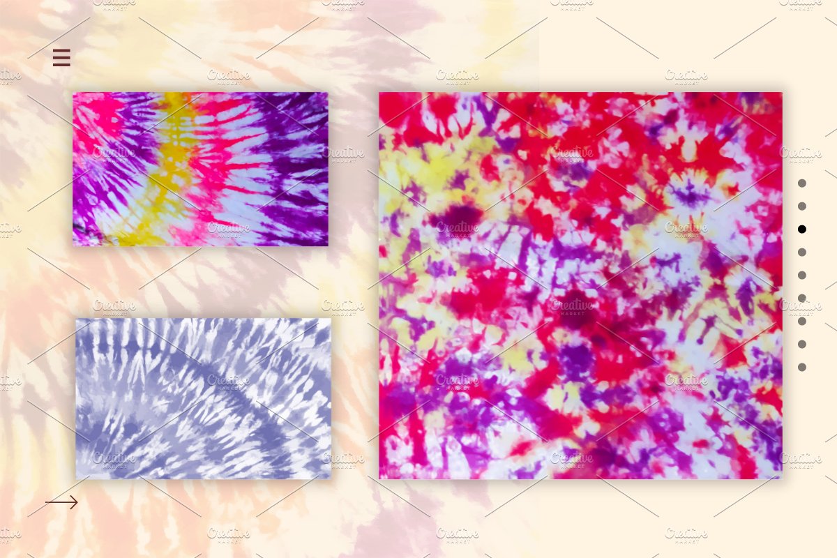 4 Tie dye psychedelic background images in varoius colour combinations -  MasterBundles