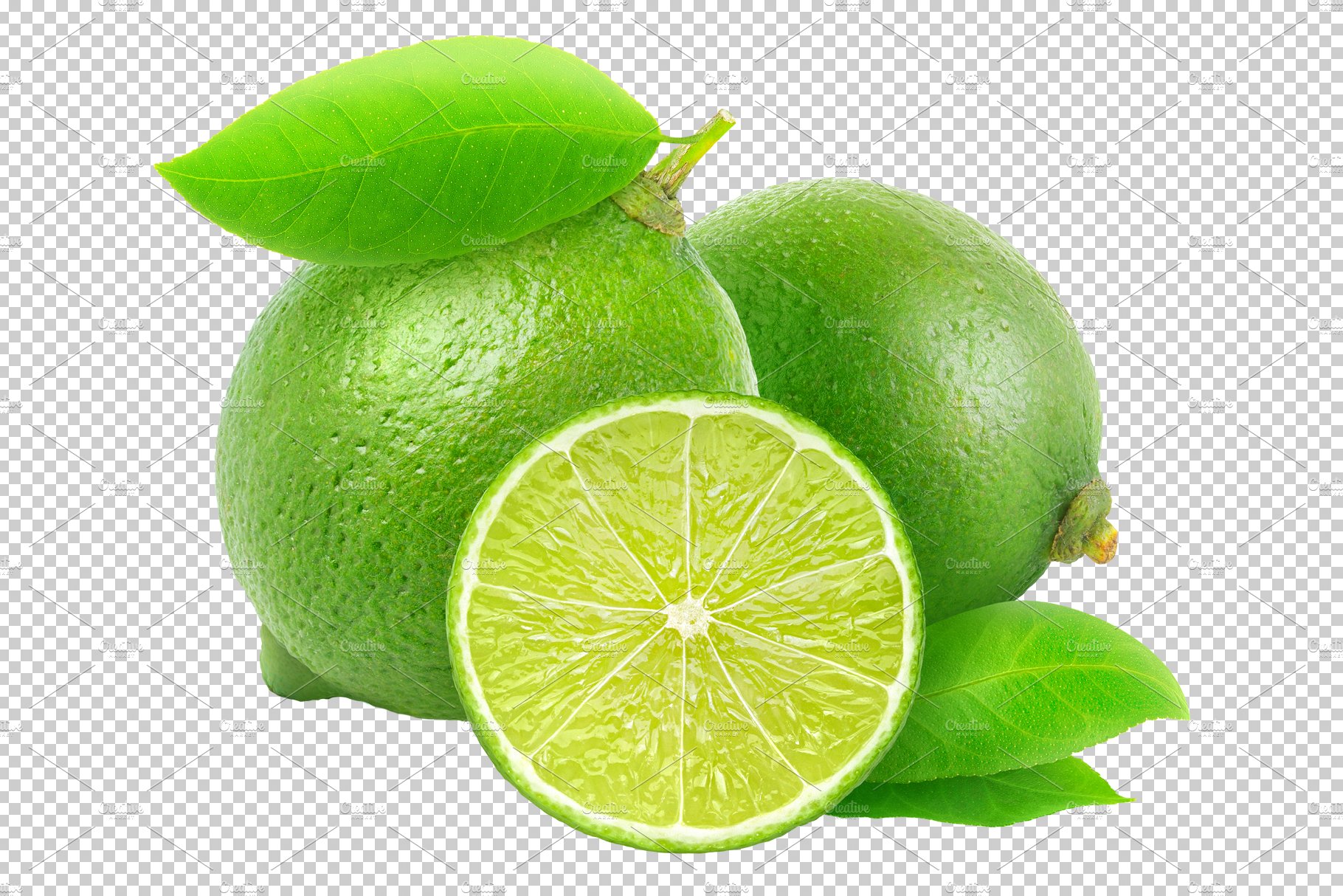 Cut limes preview image.