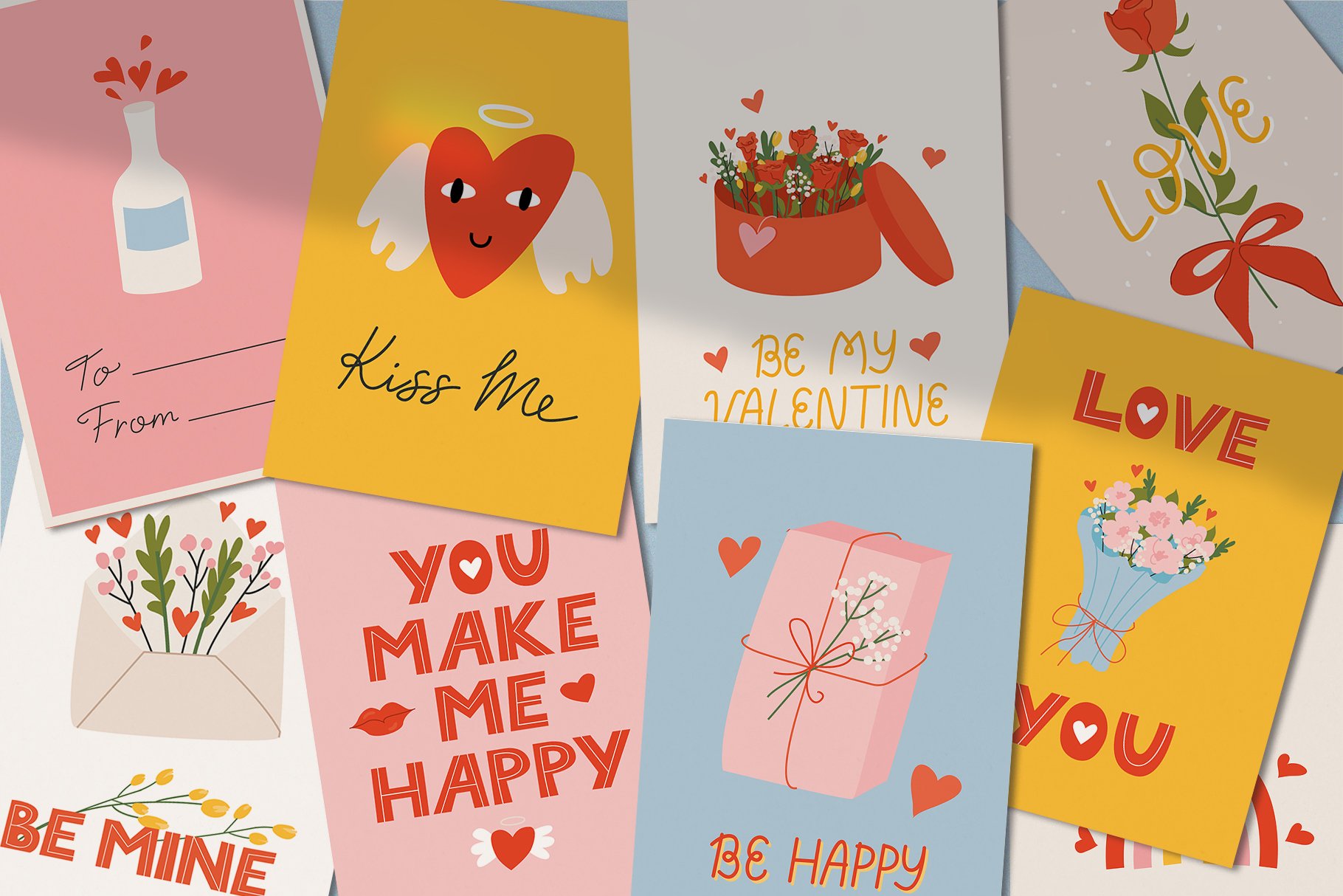 Love Message Valentine's day clipart preview image.