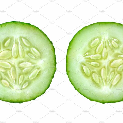 Two slices of cucumber cover image.