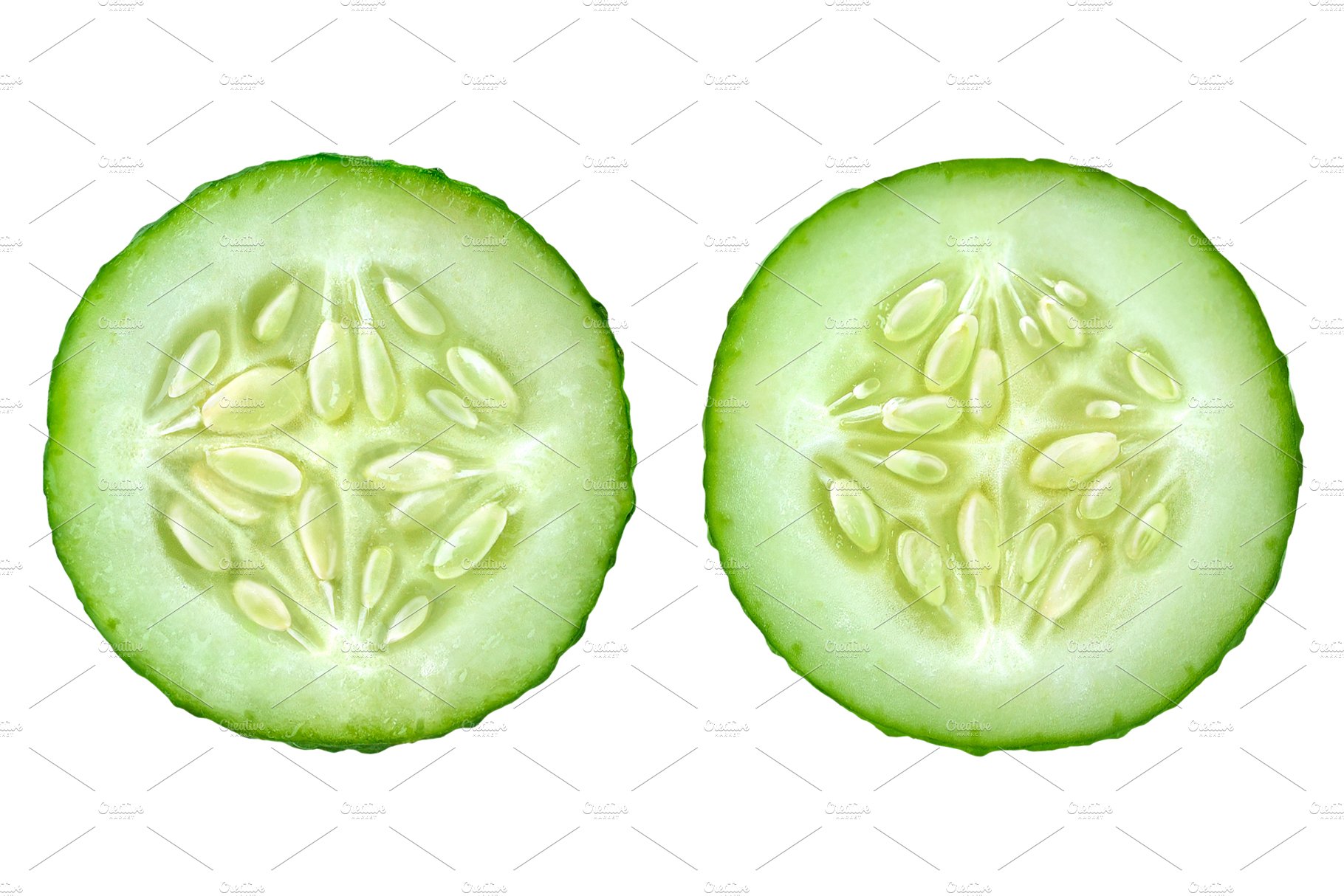 Two slices of cucumber cover image.