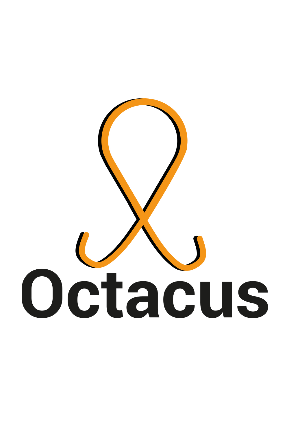 Octacus ( Octopus ) logo design pinterest preview image.