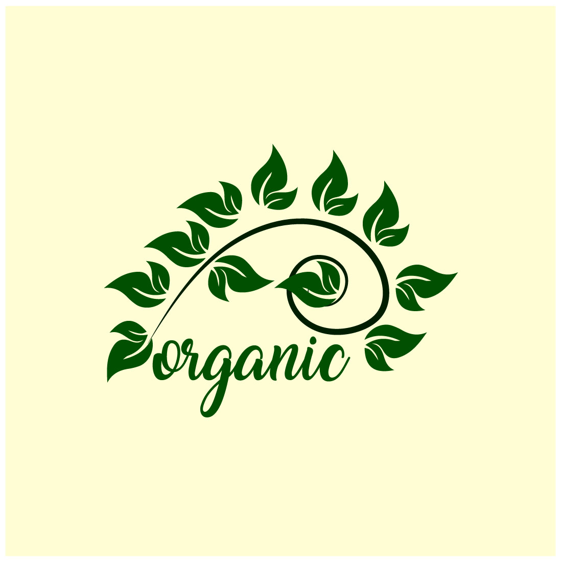Free organic beauty logo preview image.