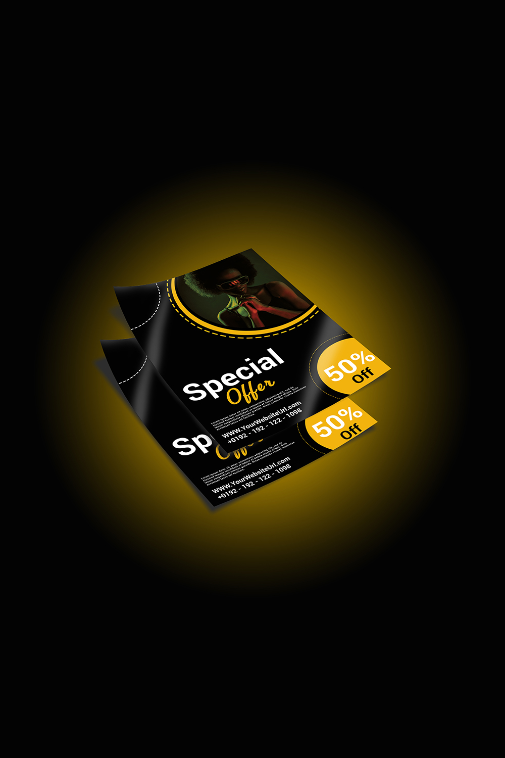 Special offer poster design pinterest preview image.
