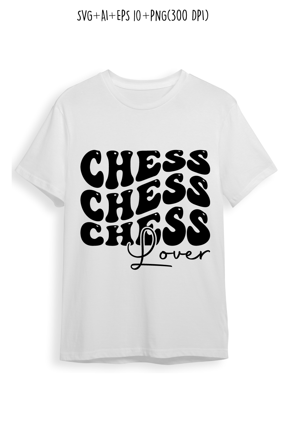 chess lover typography design for t-shirts, cards, frame artwork, phone cases, bags, mugs, stickers, tumblers, print, etc pinterest preview image.