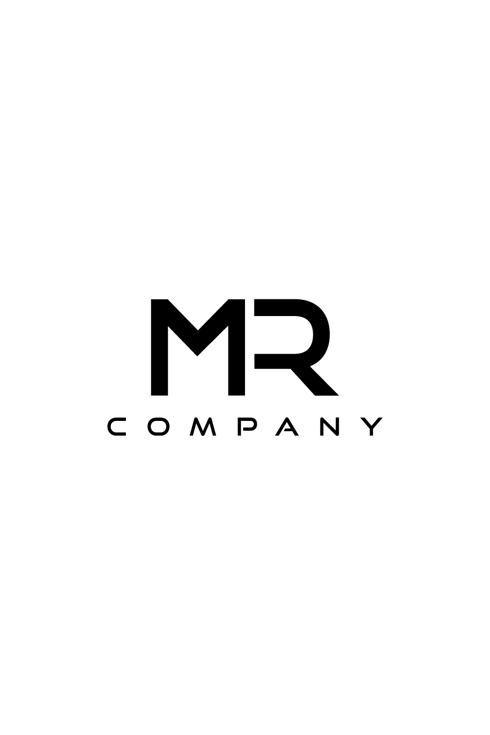 Abstract MR logo with a modern look pinterest preview image.