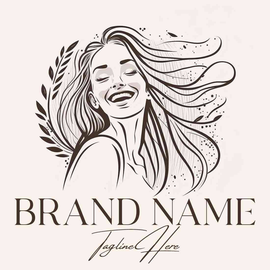 4 Fashion, Feminine, beauty salon logo design preview image.