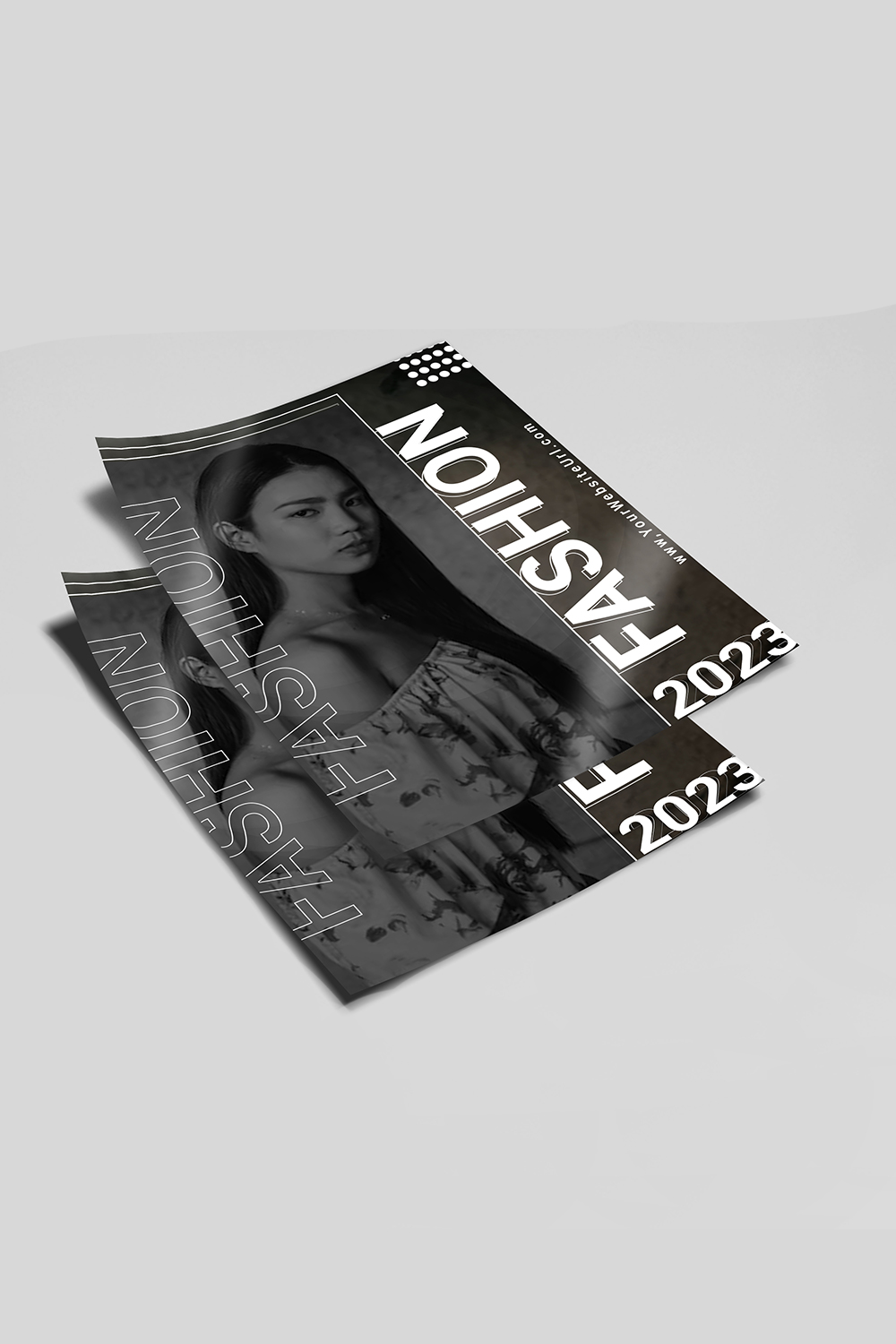 Fashion poster design pinterest preview image.