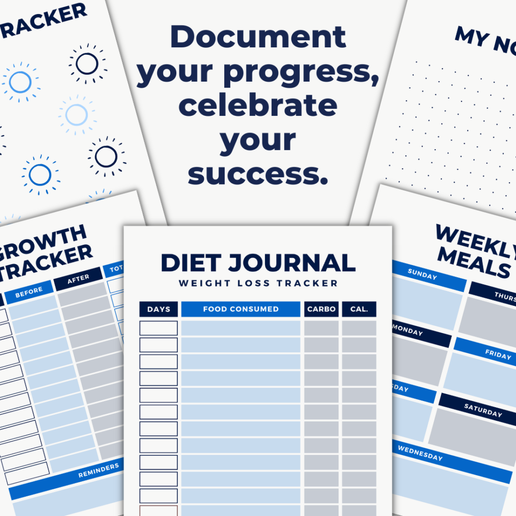 Weight Loss Tracker Planner Template MasterBundles