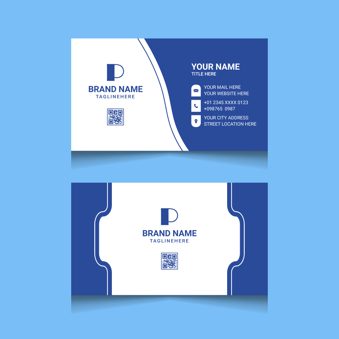 02 Business Card Design Templates preview image.