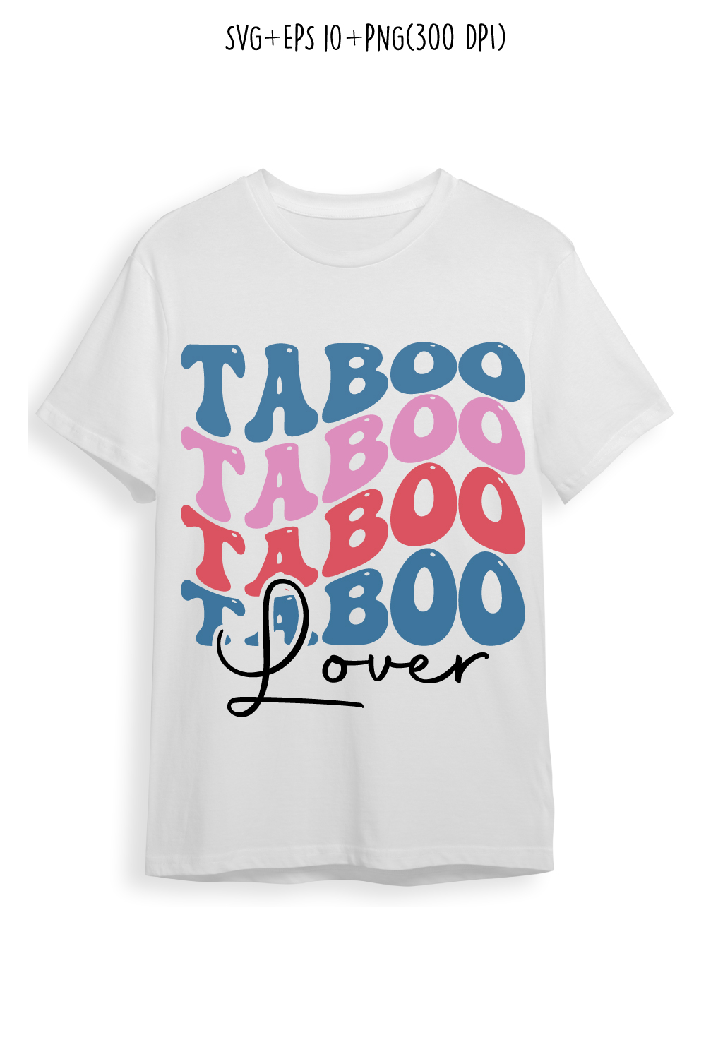 Taboo lover indoor game typography design for t-shirts, cards, frame artwork, phone cases, bags, mugs, stickers, tumblers, print, etc pinterest preview image.