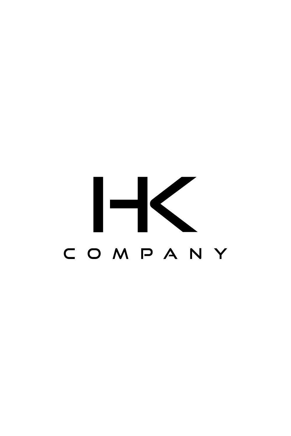 Abstract HK logo with a modern look pinterest preview image.