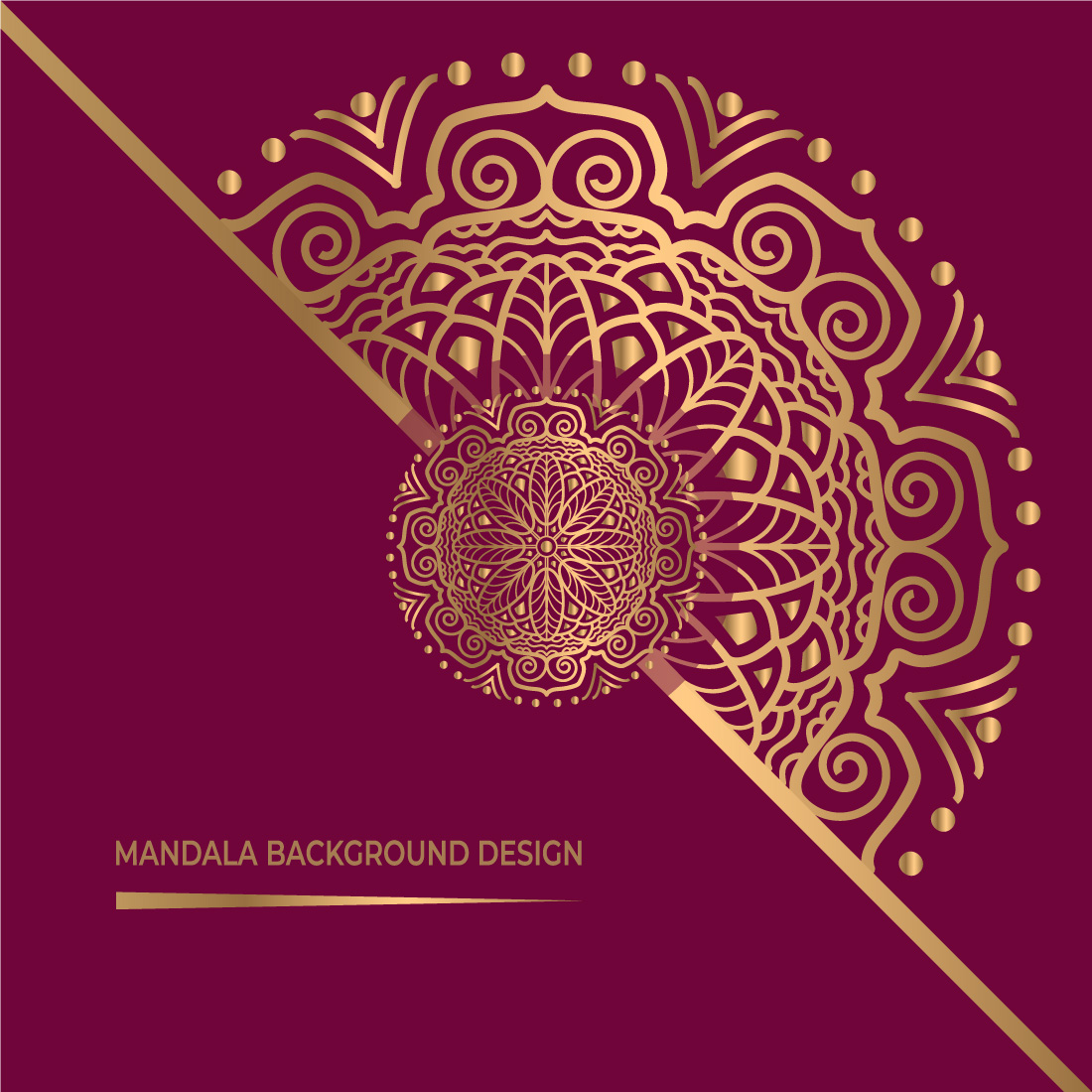 02, Mandala background design preview image.