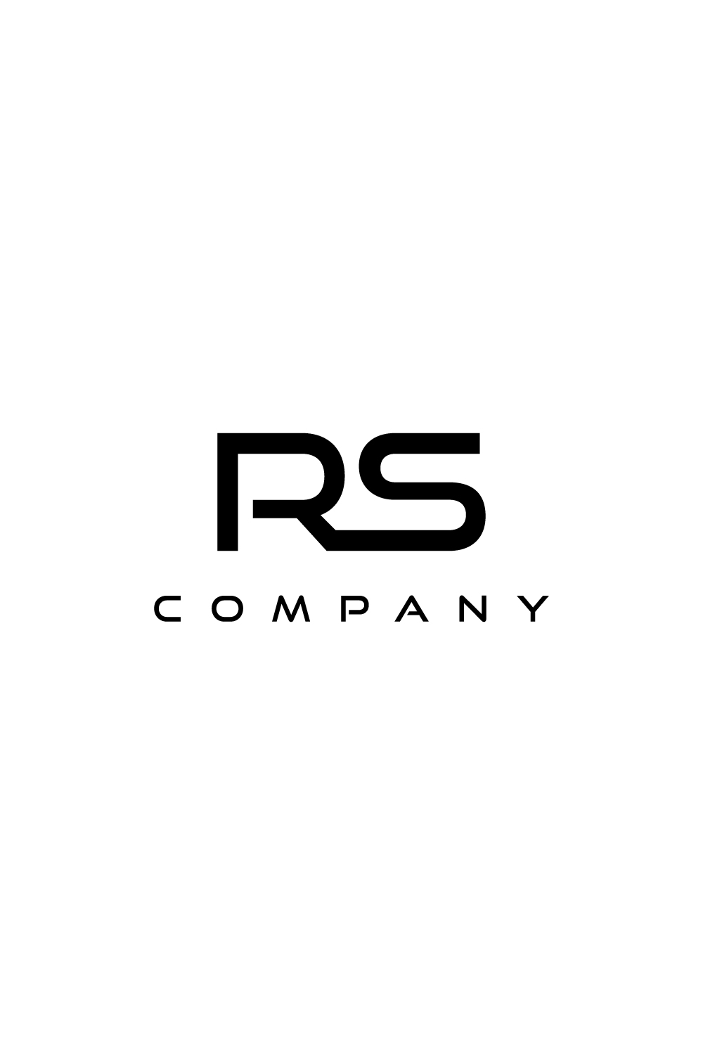 RS letter mark logo with a modern look pinterest preview image.