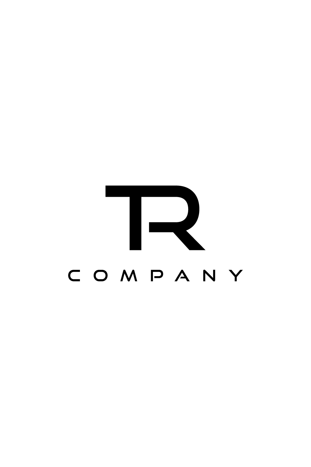 Abstract TR letter mark logo with a modern look pinterest preview image.