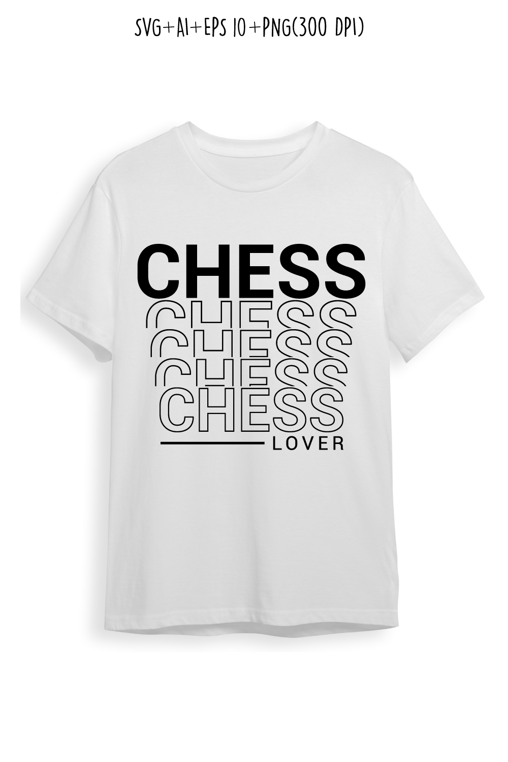 chess lover typography design for t-shirts, cards, frame artwork, phone cases, bags, mugs, stickers, tumblers, print, etc pinterest preview image.