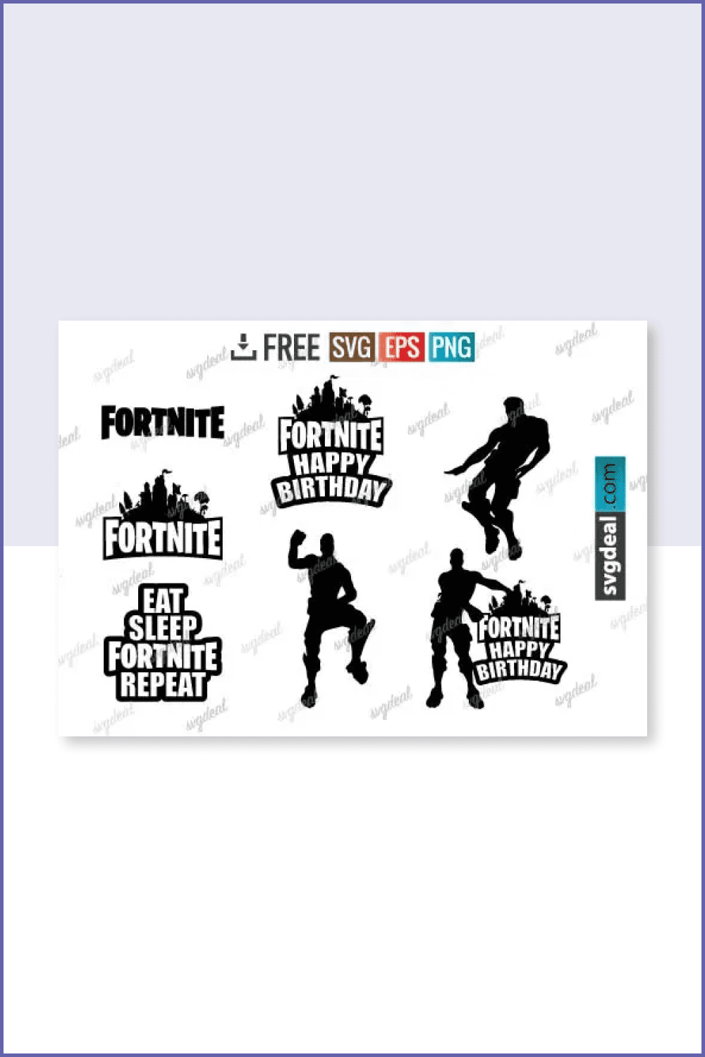 Stickers with text and silhouettes of gamers.