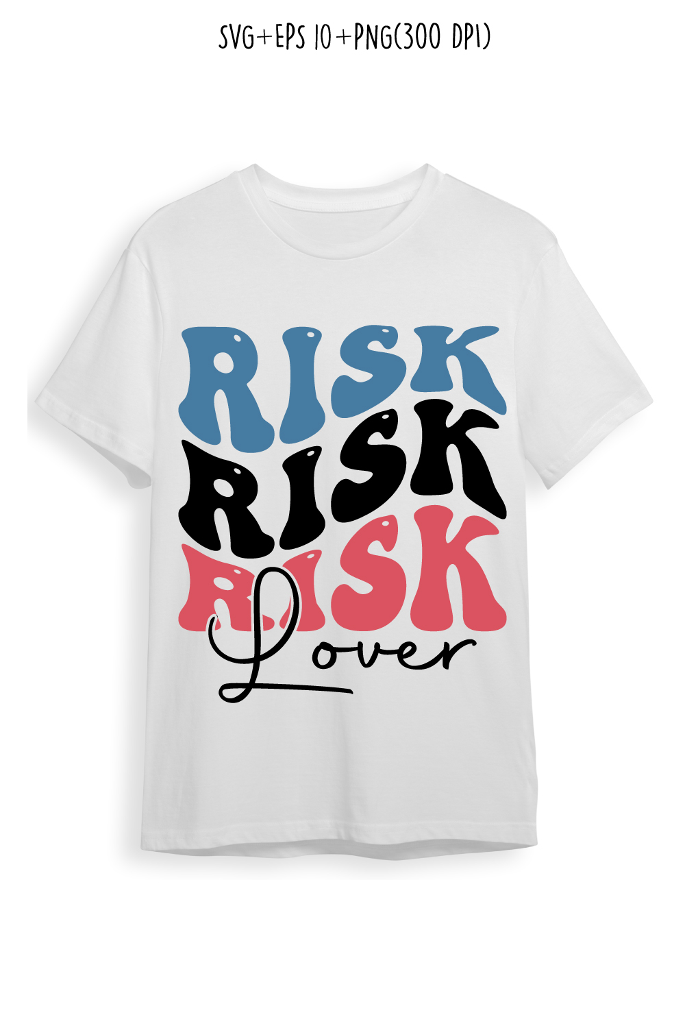 Risk lover indoor game typography design for t-shirts, cards, frame artwork, phone cases, bags, mugs, stickers, tumblers, print, etc pinterest preview image.