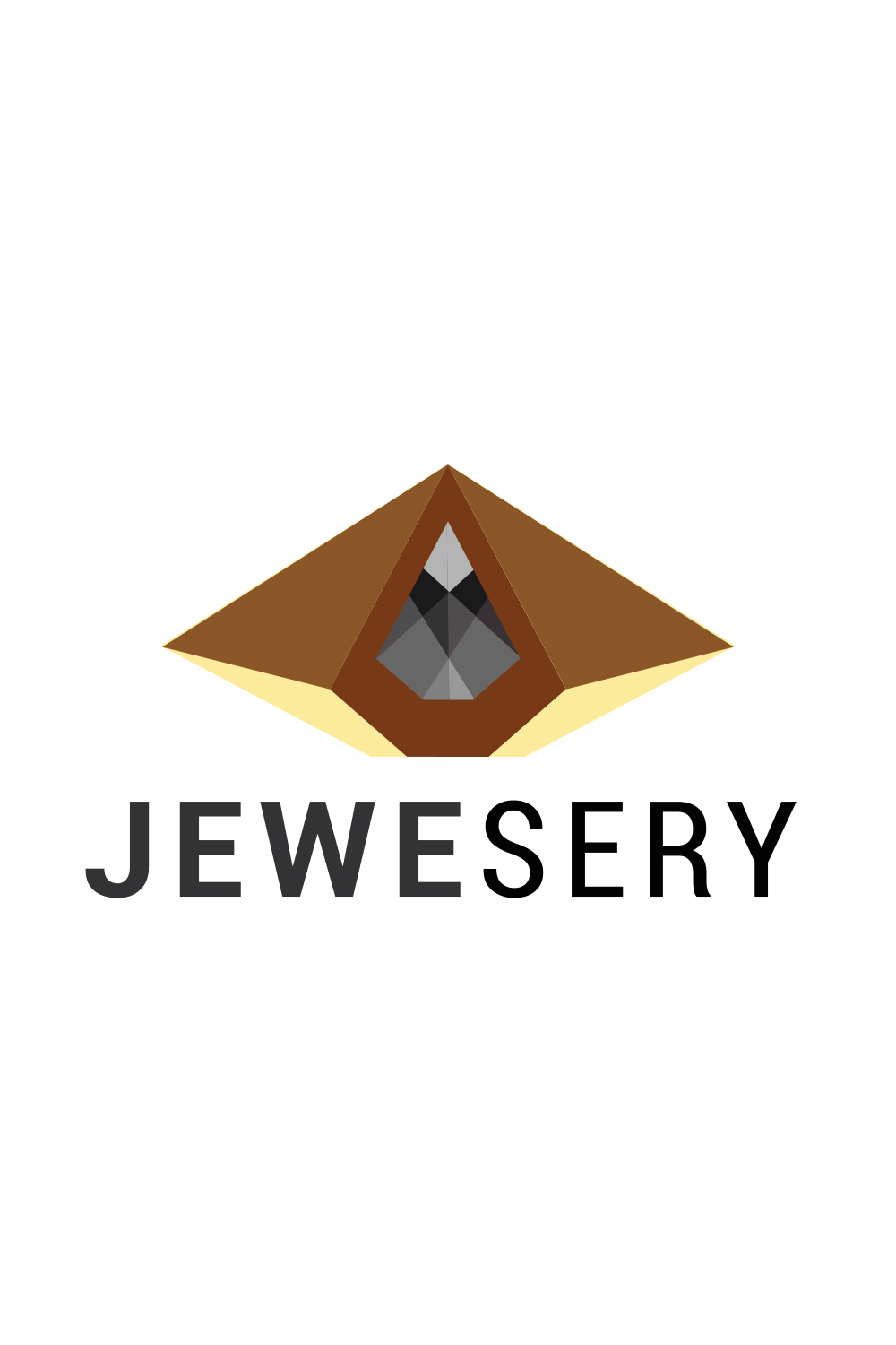 Jewelery shop logo design pinterest preview image.