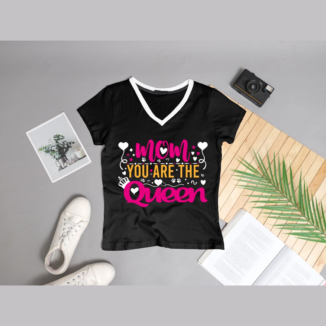 Mom you are the Queen Mother's Day t-shirt Mom t-shirt preview image.