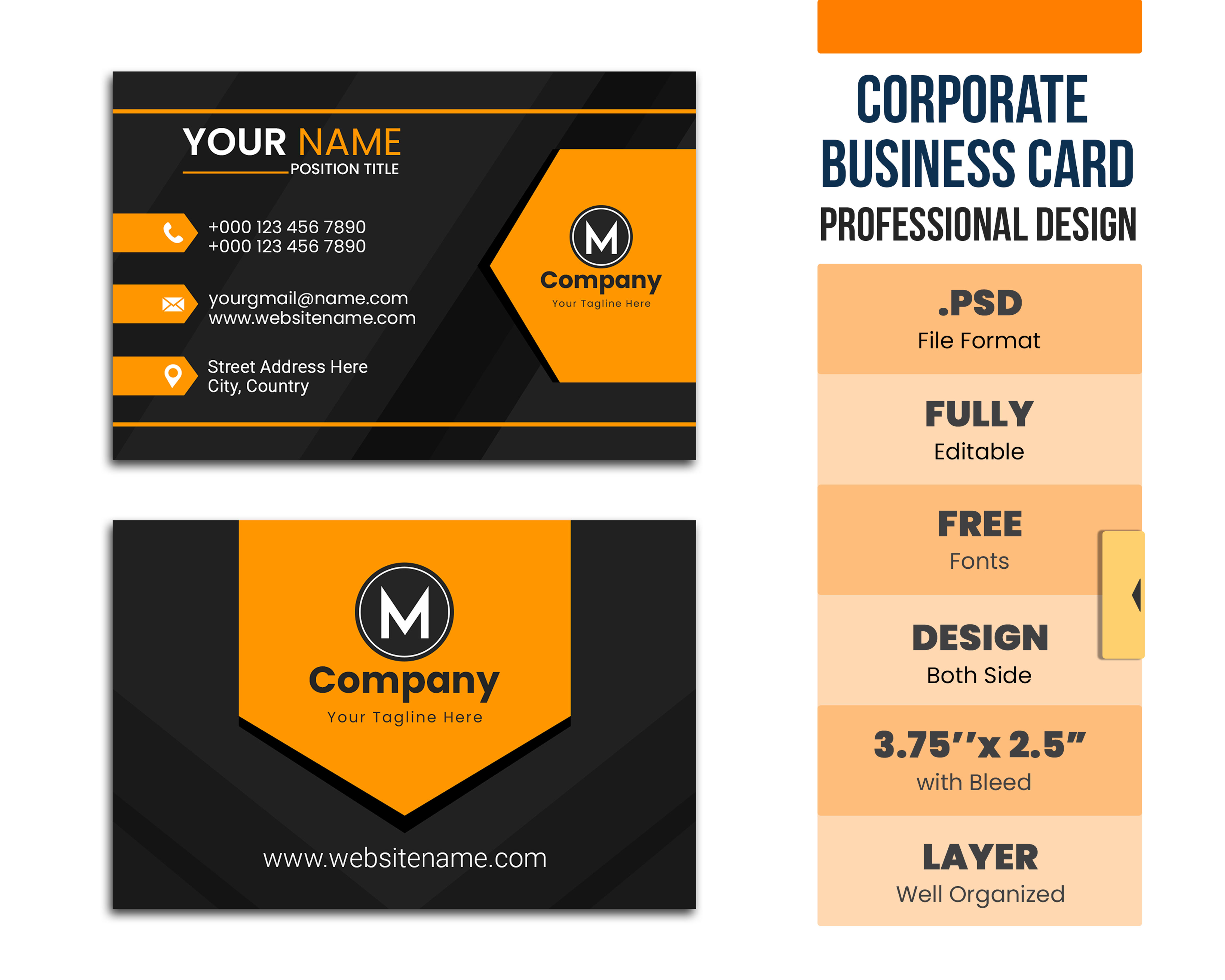 2 corporate business card 850