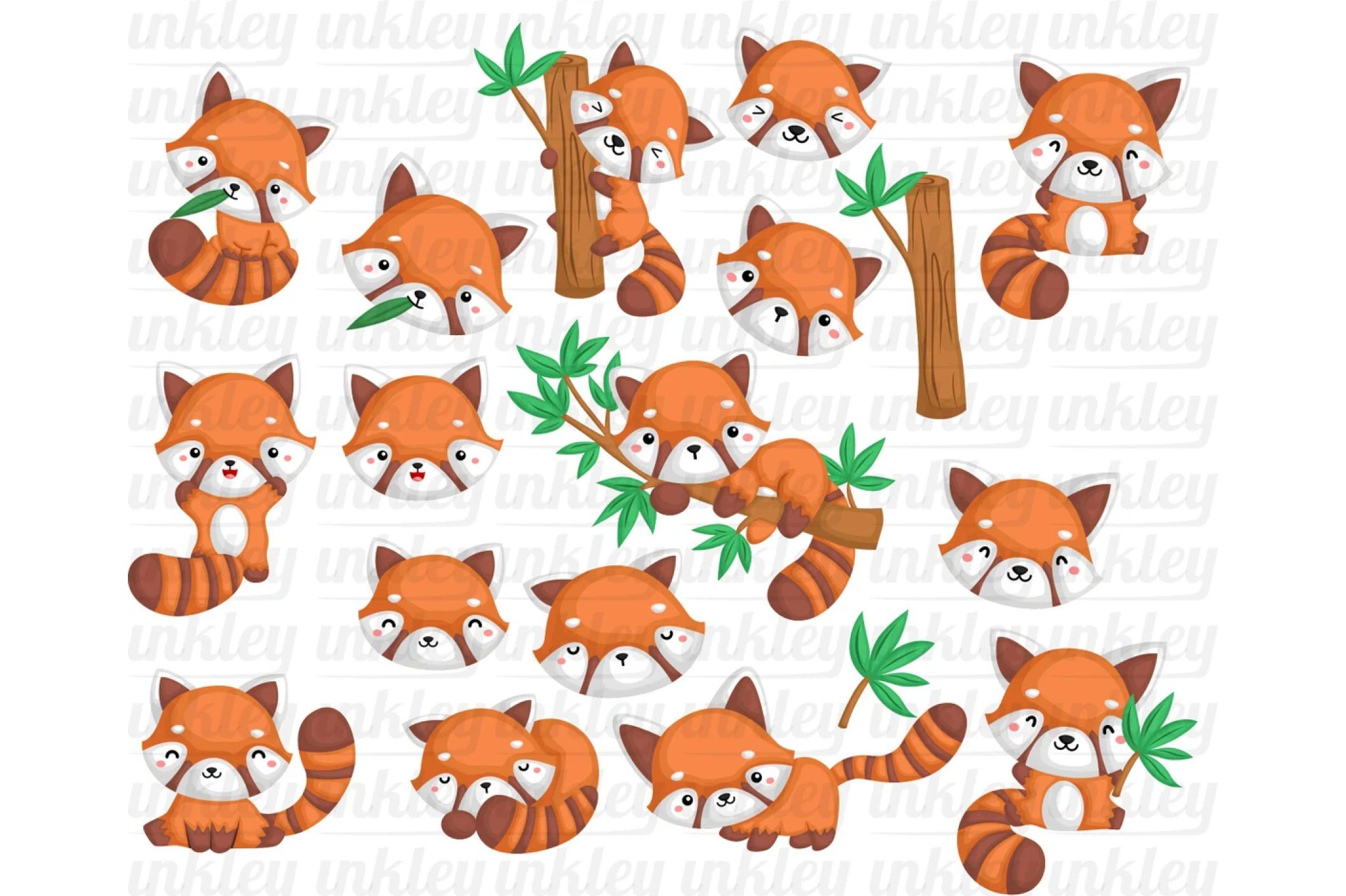 Red Panda Clipart - Cute Animal preview image.