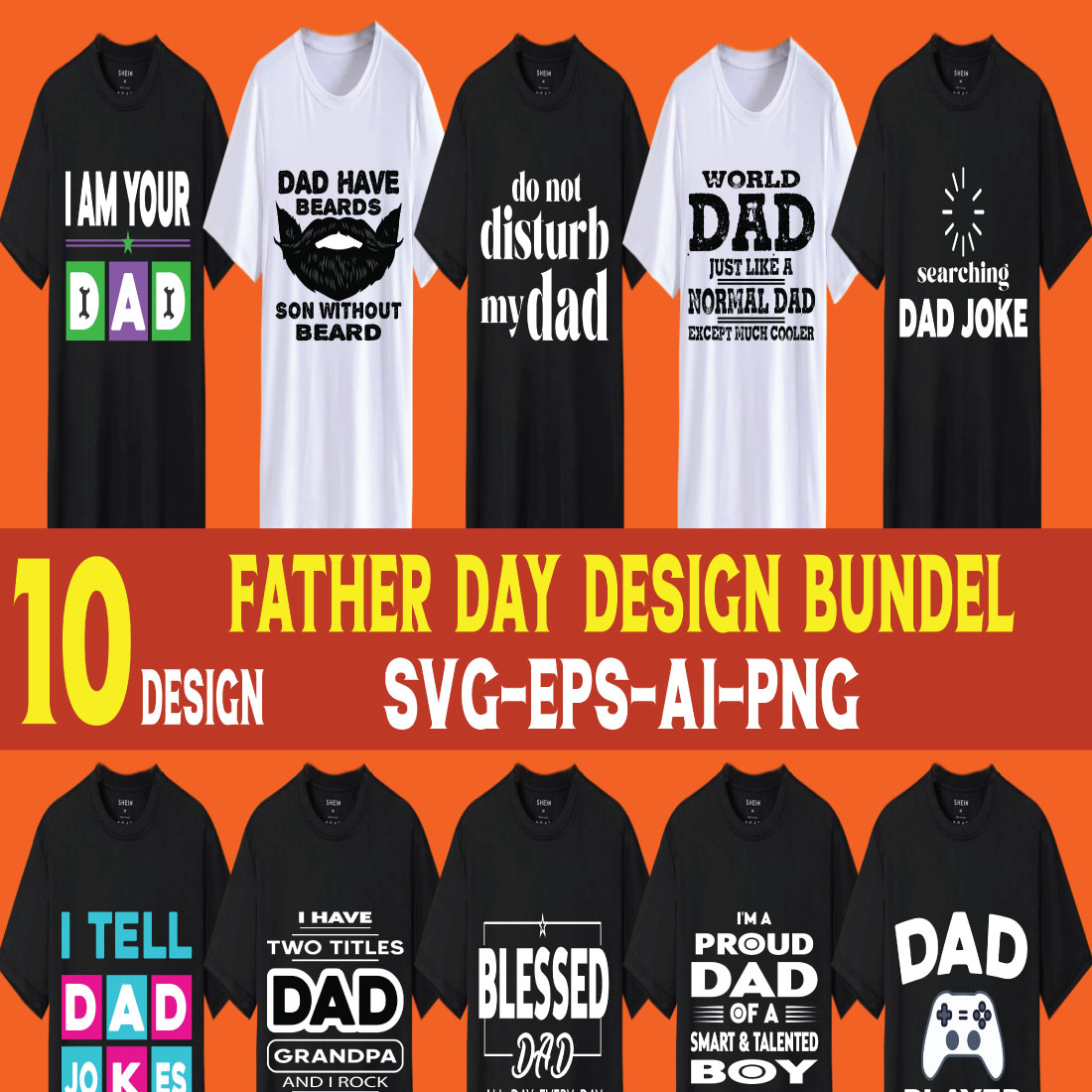 This is Special Father's Day T-shirt Design cover image.