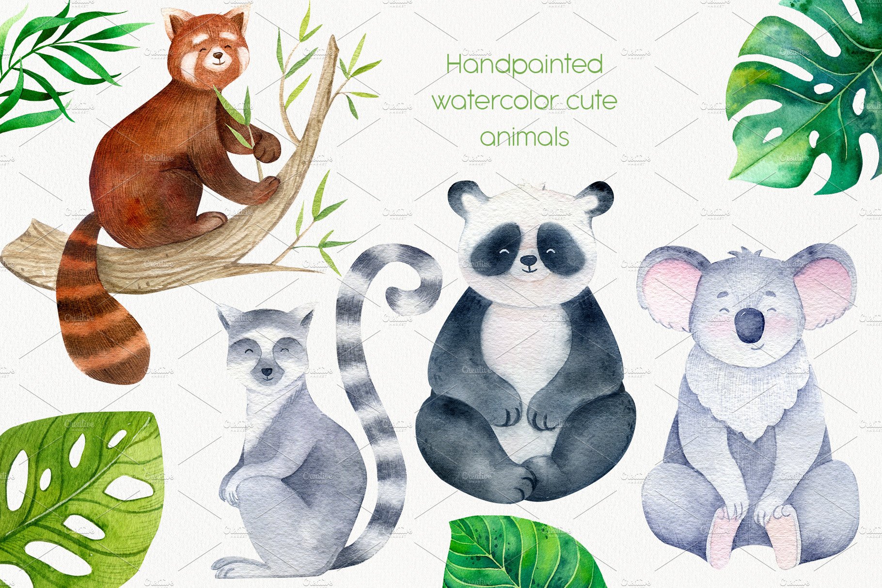 Exotic Jungle Animals Clipart Vol. 2 preview image.
