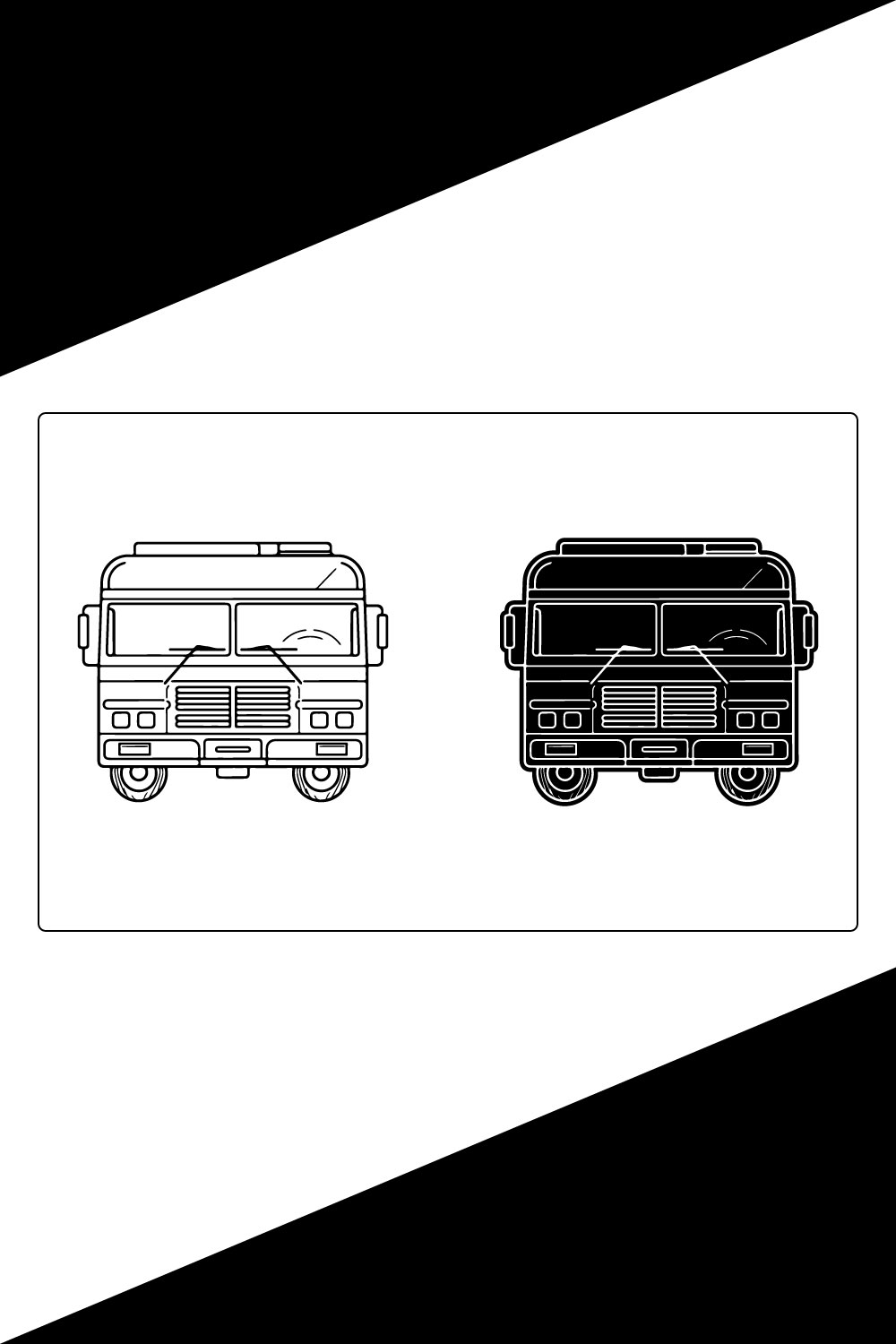 Fast shipping delivery truck flat vector icon,Fast delivery truck icon pinterest preview image.