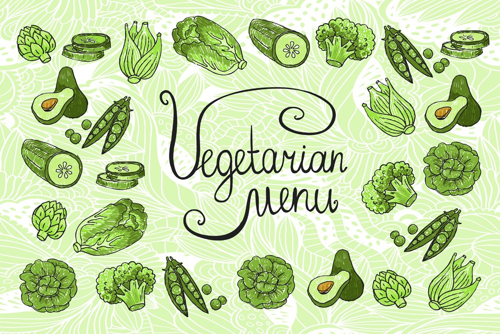 Hand Drawn Vector vegetables preview image.