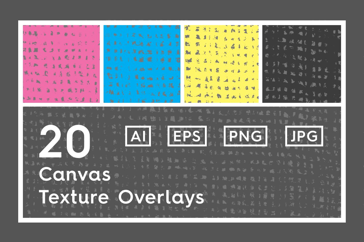 21 Canvas Texture Overlays cover image.
