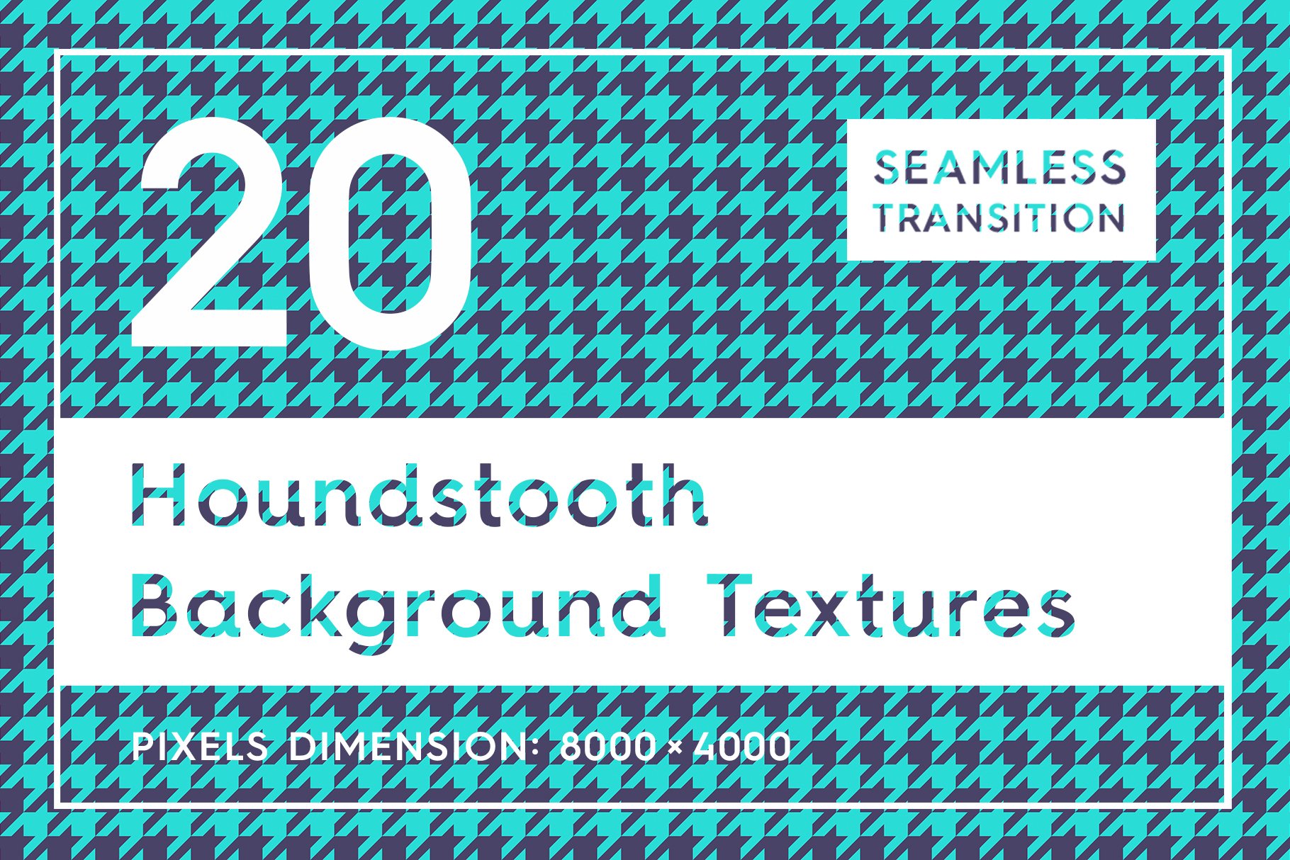 20 Houndstooth Background Textures cover image.