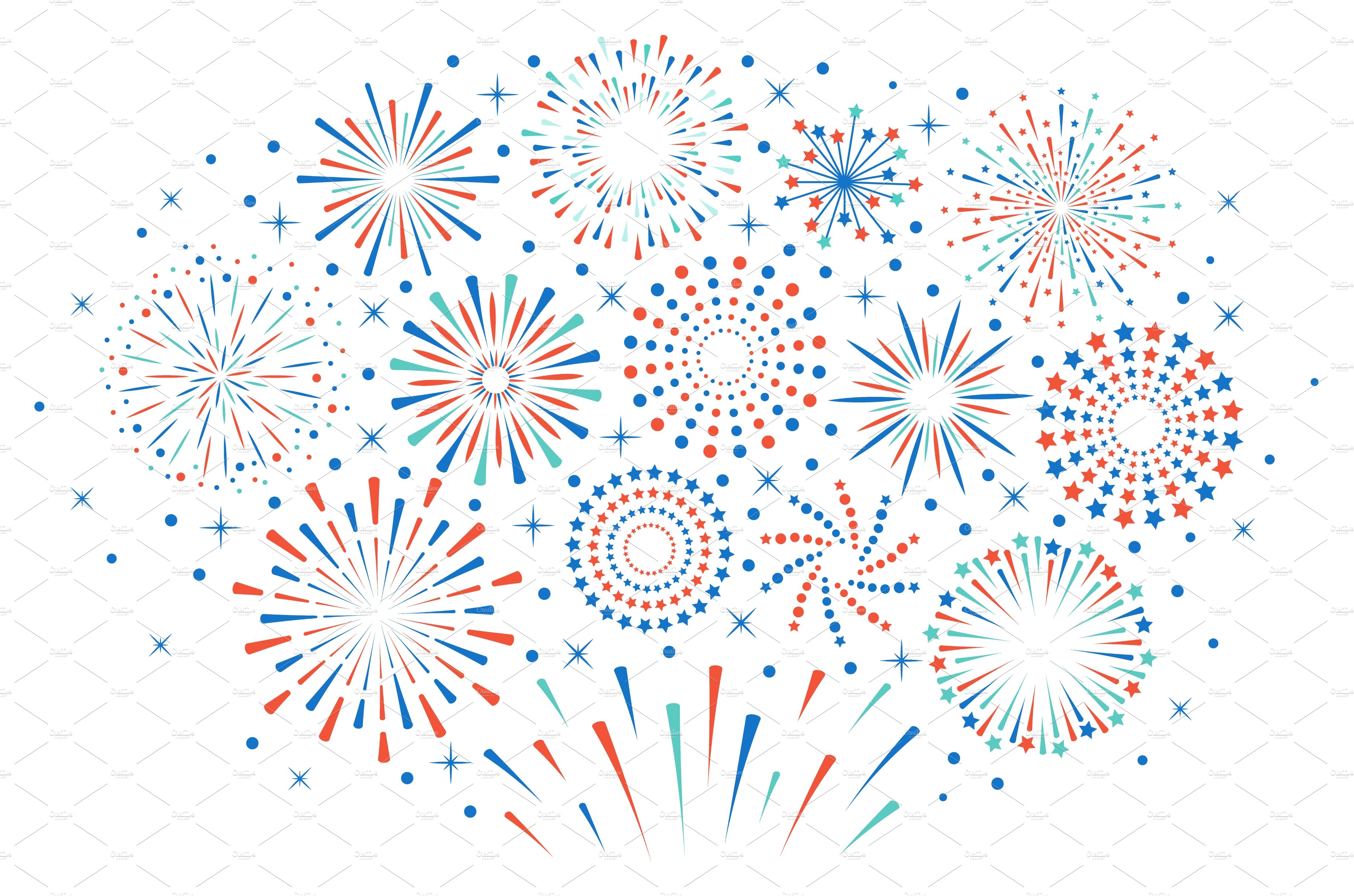 Happy 4th July fireworks cover image.