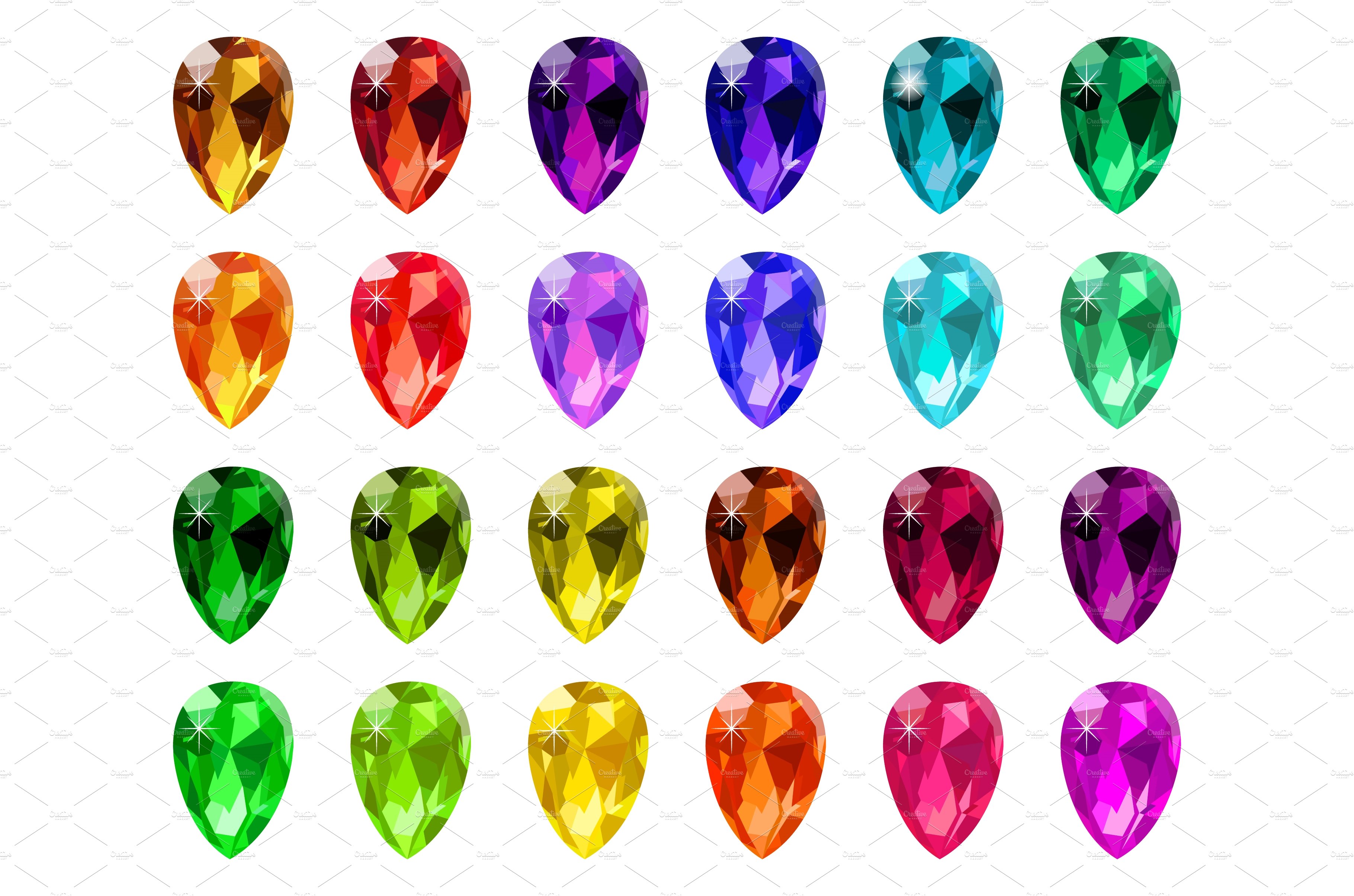 Jewel diamond crystals. Gemstone cover image.
