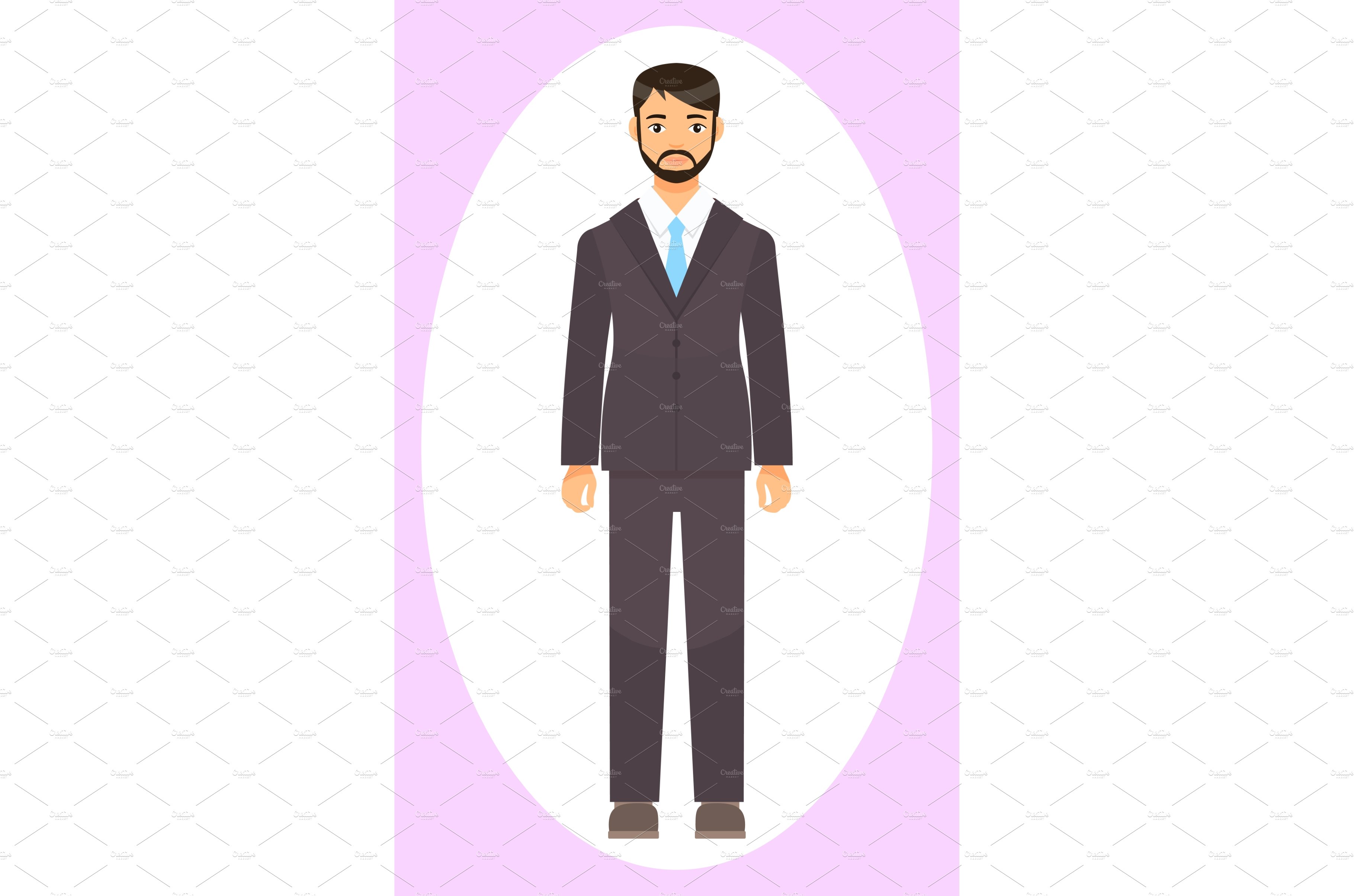 Dresscode of office worker, man in cover image.