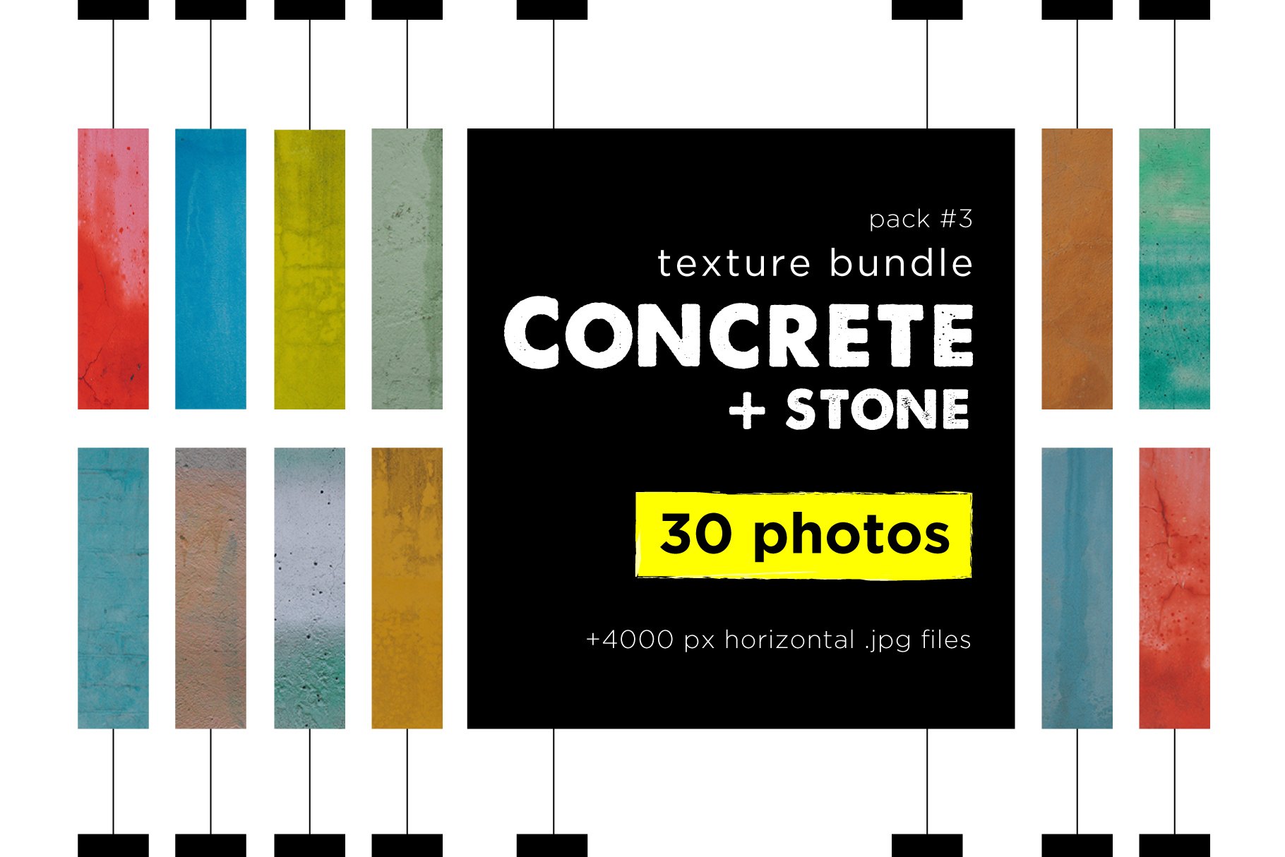 Colorful Сoncrete Stone Texture Pack cover image.