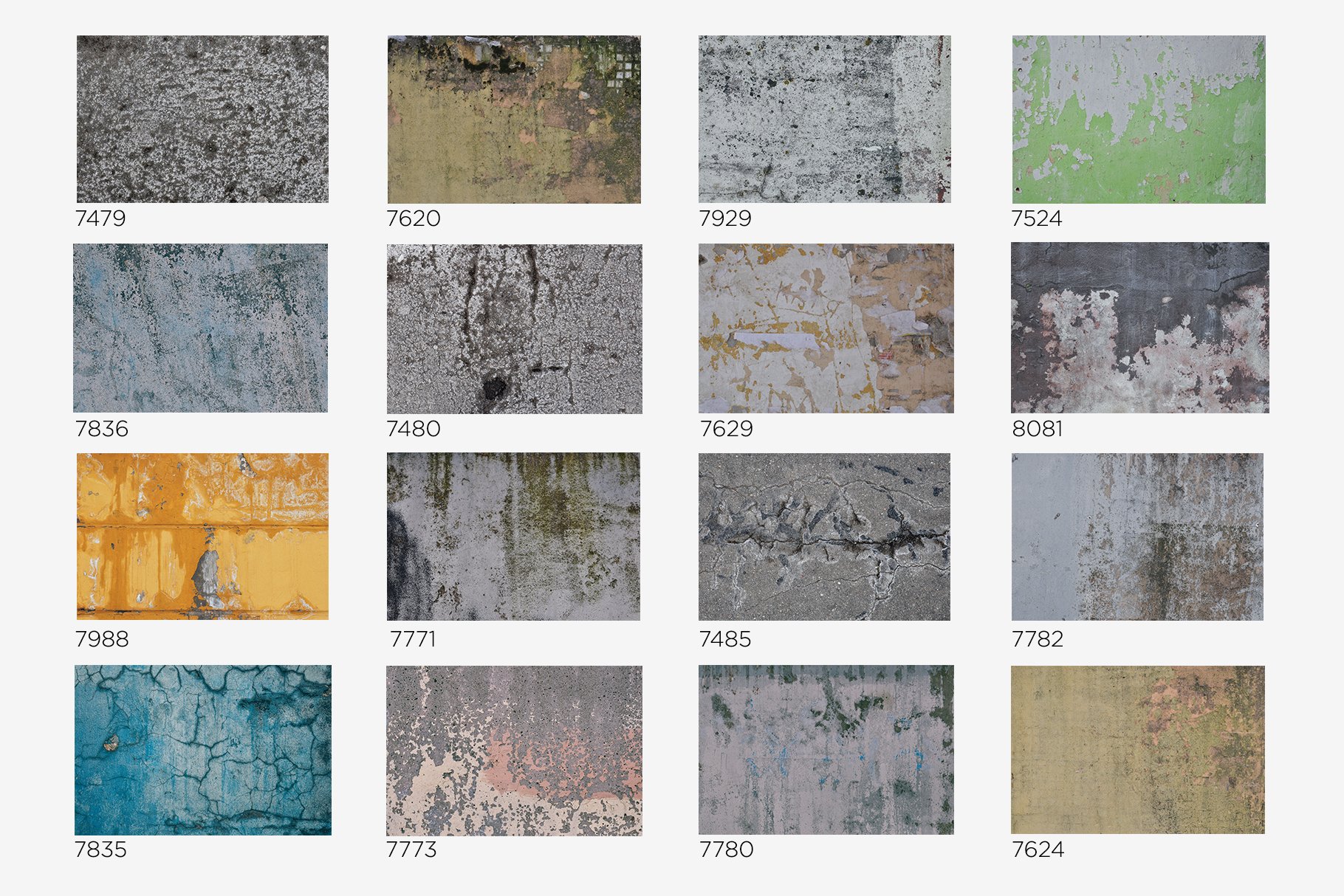 Grunge concrete Texture Pack 01 preview image.