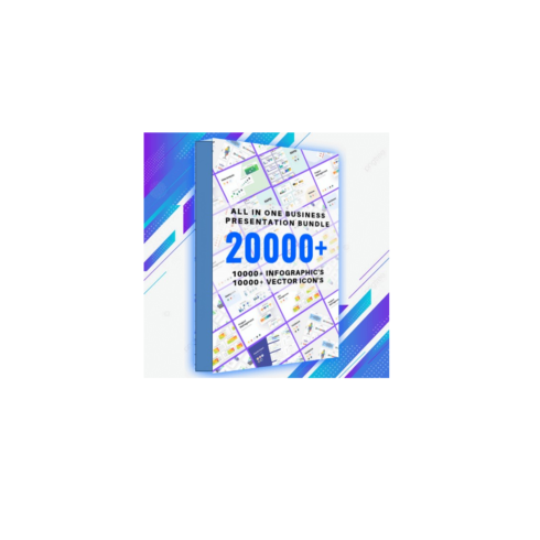 20000+ Infographics Slides & Premium Vectors Icons cover image.